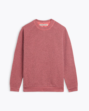 Terry Crewneck Sweat — CORAL PINK