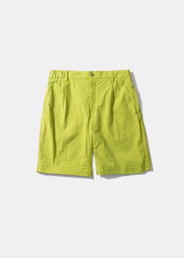 Travis Seersucker Short Pants — GREEN