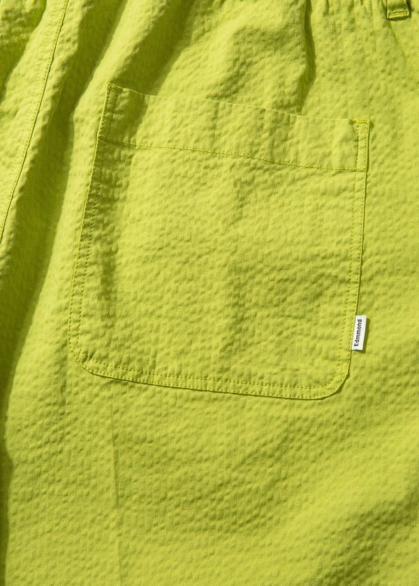 Travis Seersucker Short Pants — GREEN