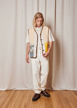 Troy Gilet — CREAM / BROWN