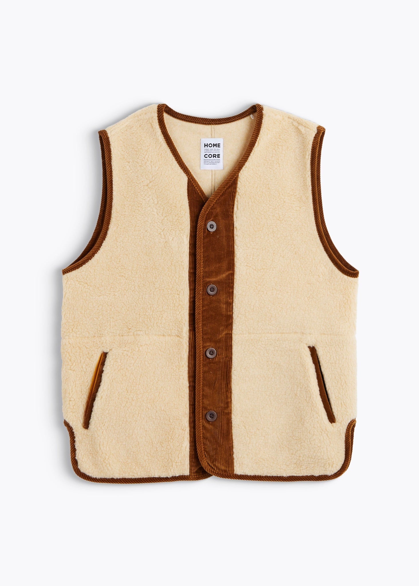 Troy Gilet — CREAM / BROWN