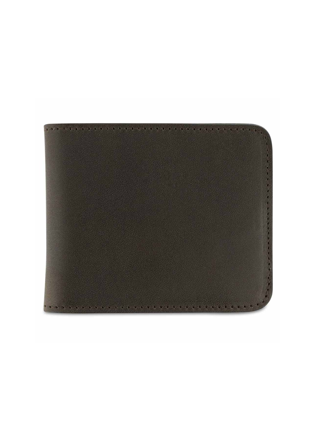 Billfold Leather Wallet — KHAKI / NATURAL