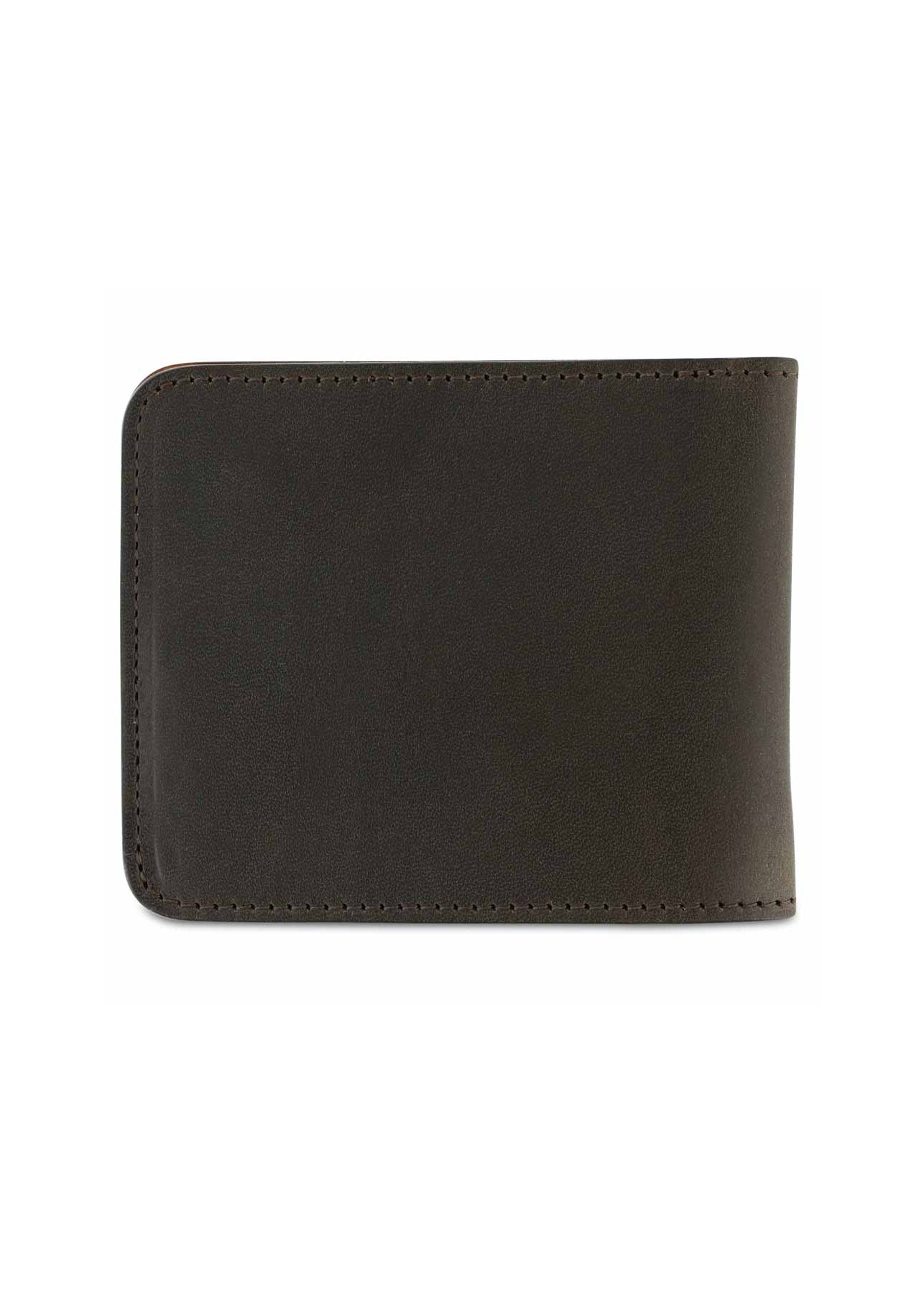 Billfold Leather Wallet — KHAKI / NATURAL