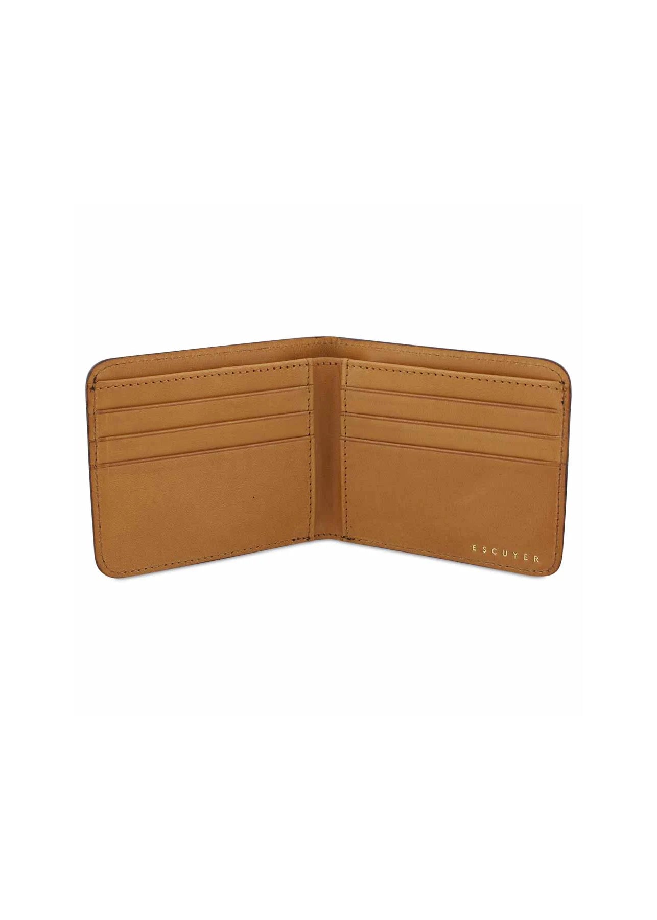 Billfold Leather Wallet — KHAKI / NATURAL