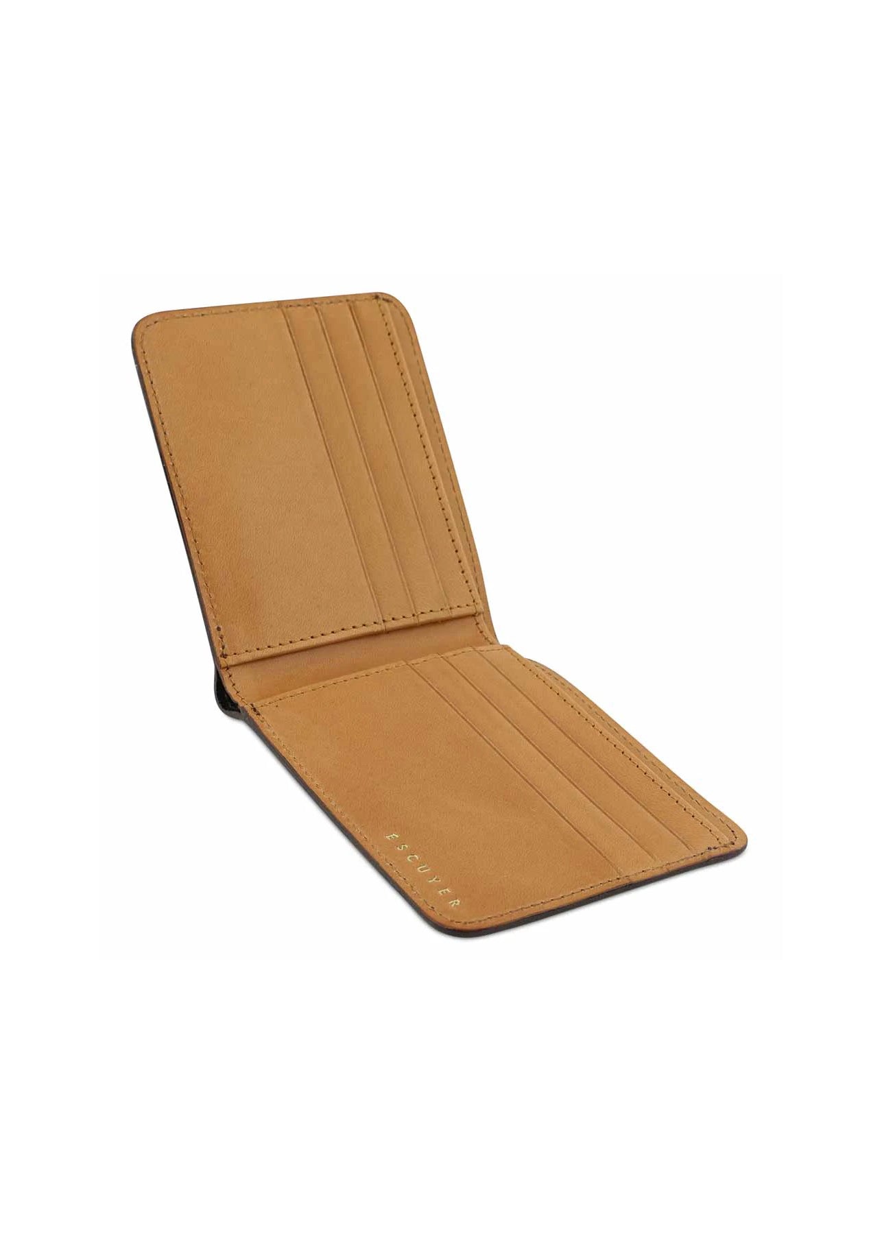 Billfold Leather Wallet — KHAKI / NATURAL