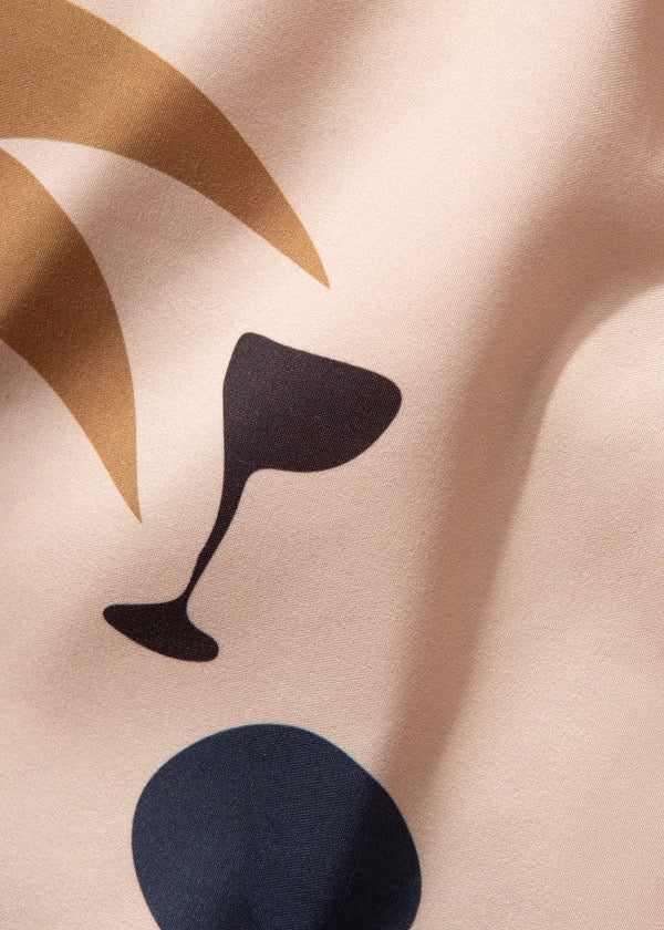 Yin Yang Sun Swim Shorts — TAN