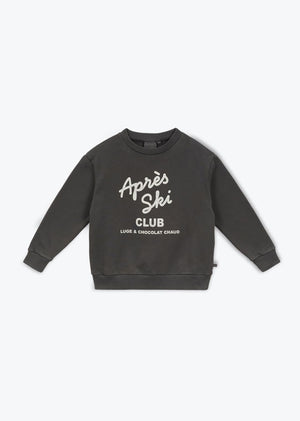 Gabino Après Ski Club Sweatshirt Bio  — ANTHRACITE