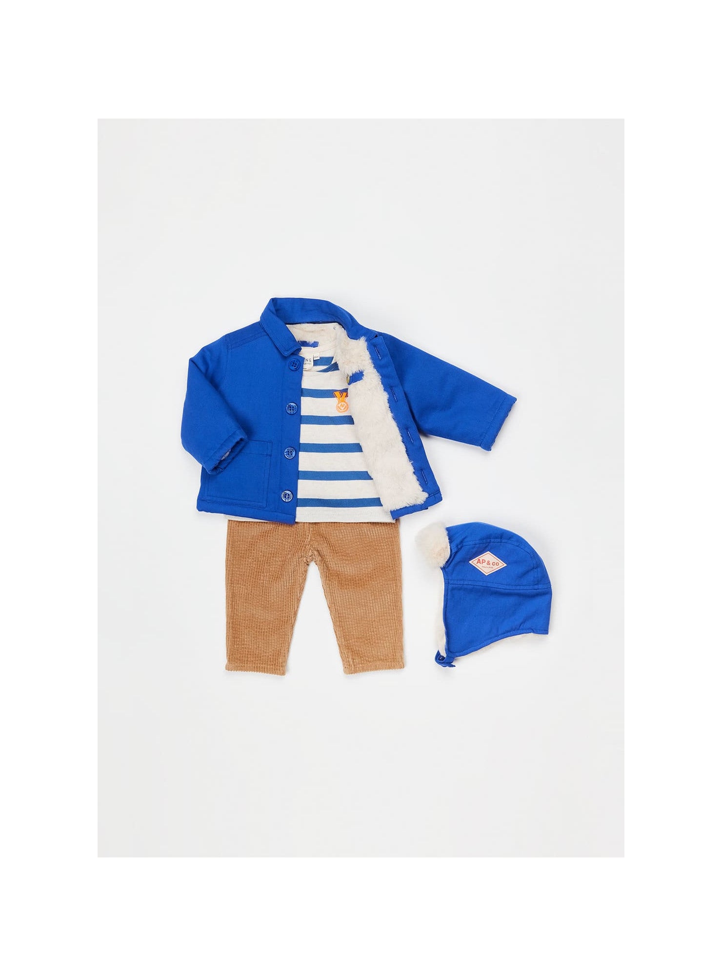 Arsène Baby Fur Jacket  — COBALT