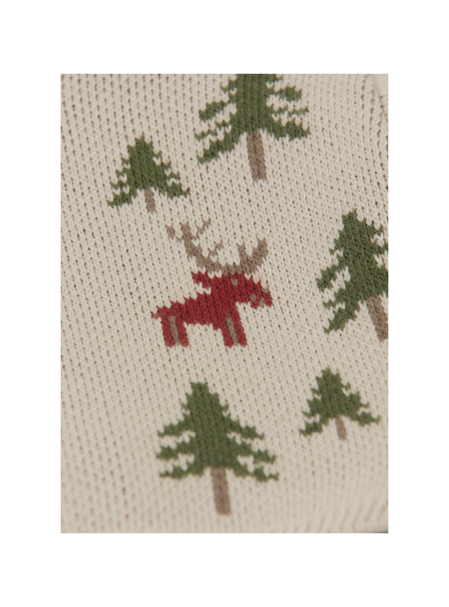 Giovanni Baby Jacquard Pine Cardigan — ECRU MULTI