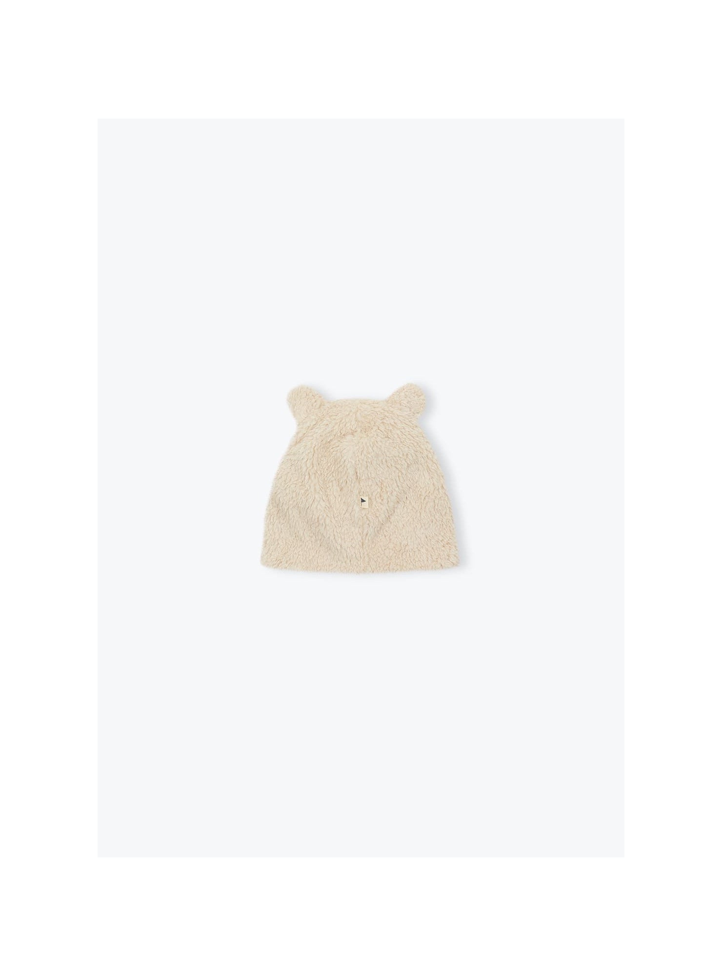 Malo Chapka Twill Fur Baby Hat — BEIGE