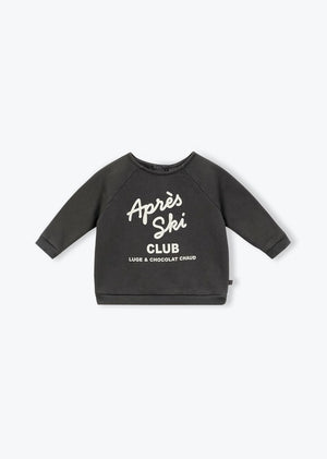 Gustavo Baby Sweatshirt Après Ski BIO — ANTHRACITE
