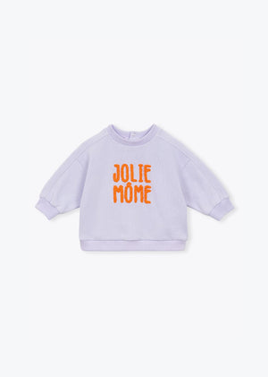 Elisee Baby Sweatshirt Jolie Môme BIO — VIOLET PARME