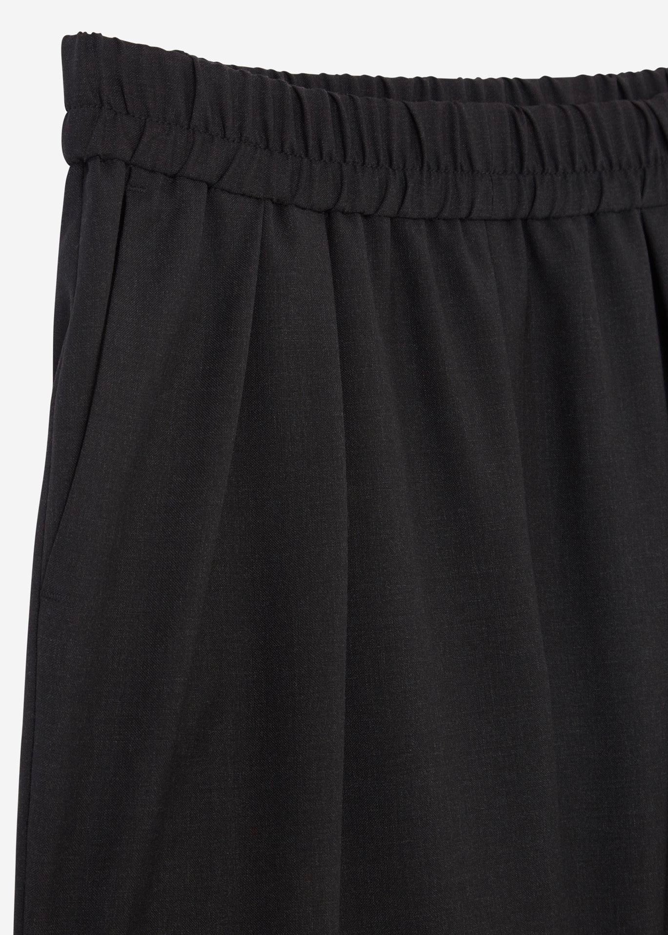 Virgin Wool Jena Pants — BLACK