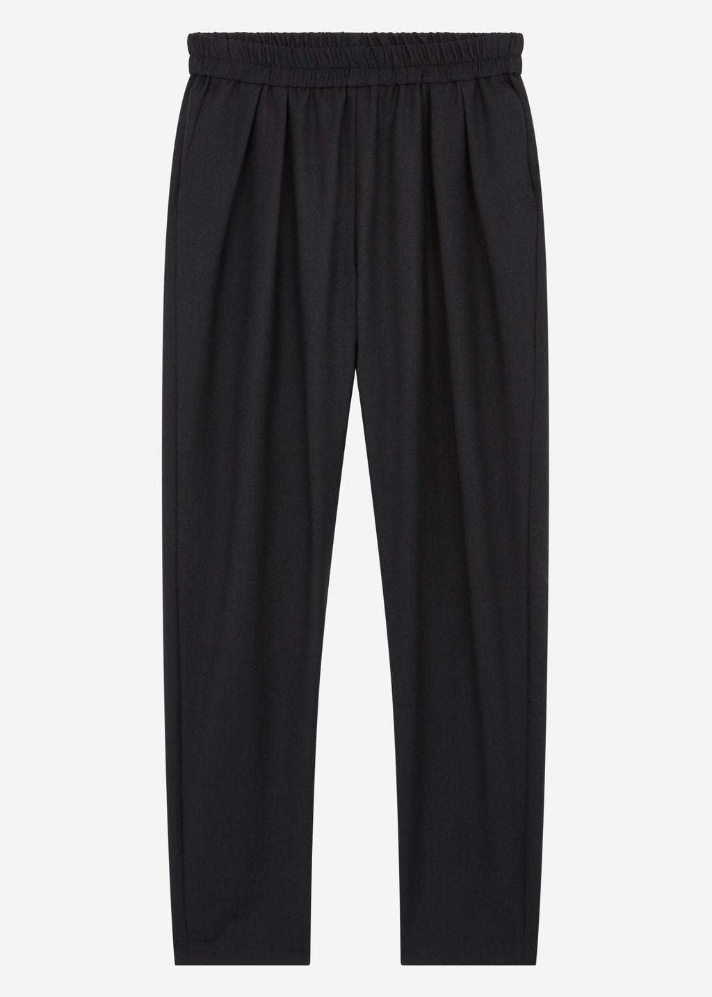 Virgin Wool Jena Pants — BLACK