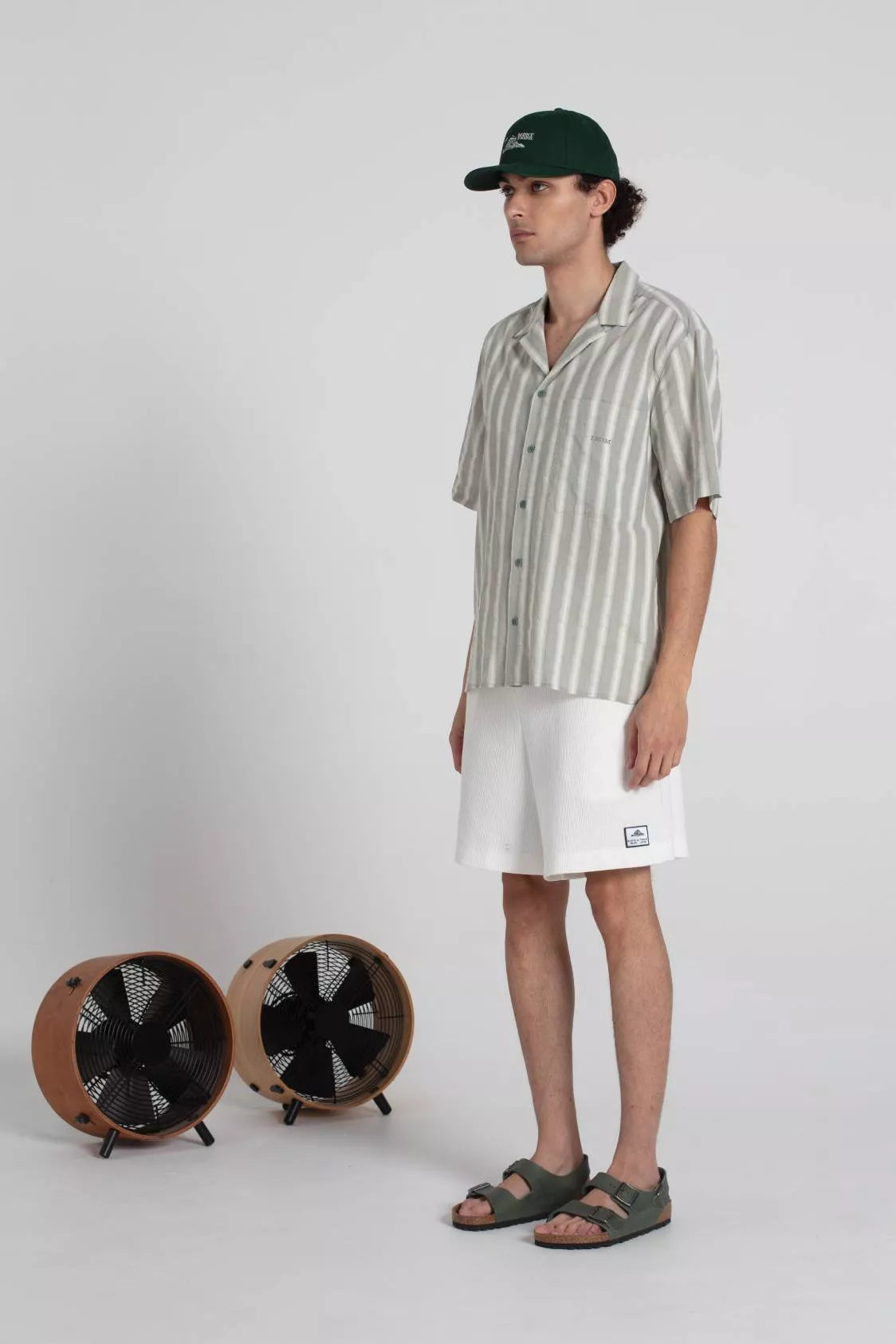 Campeche Stripes Shirt — GREEN