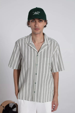 Campeche Stripes Shirt — GREEN