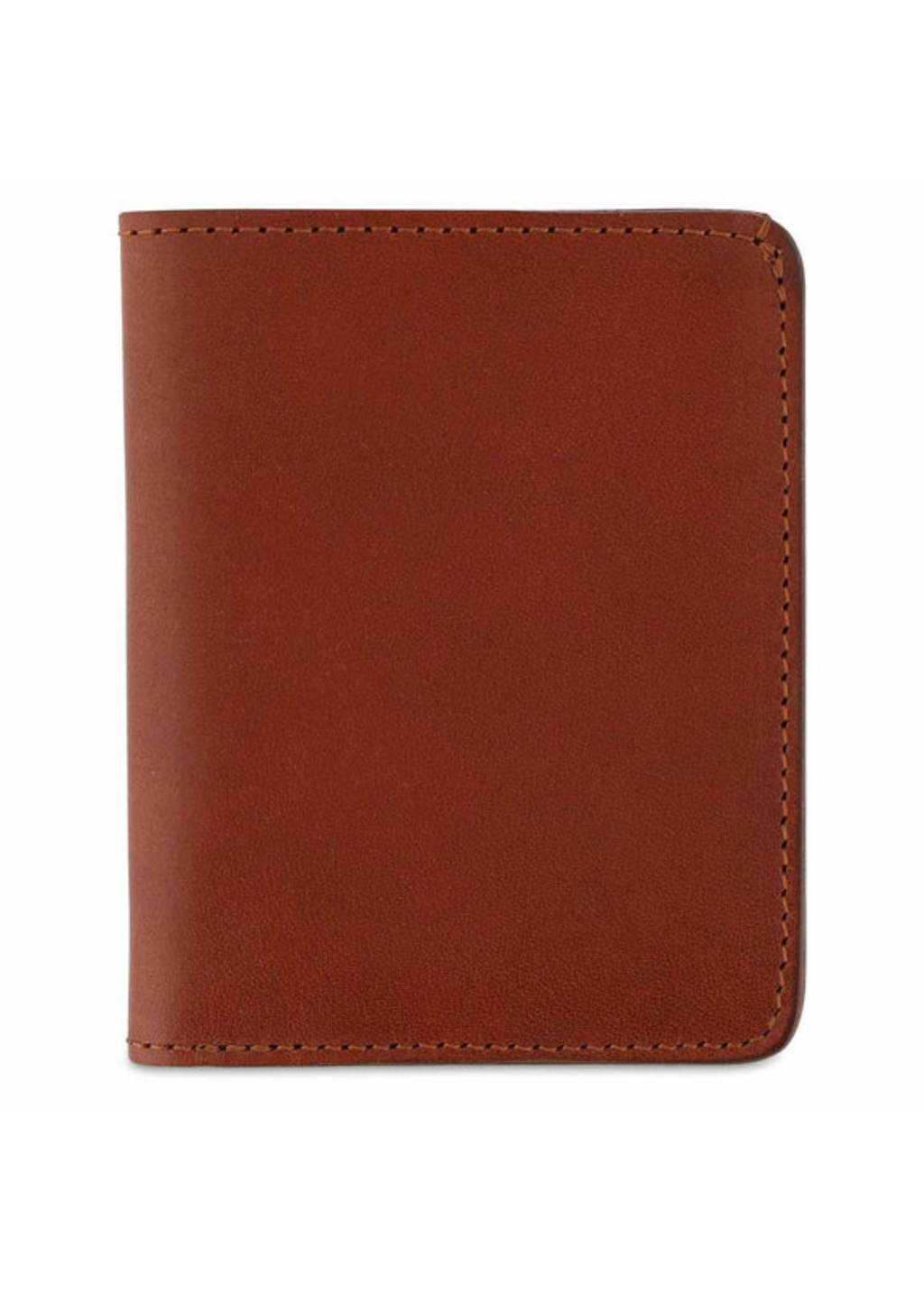 Slim Leather Wallet — COGNAC