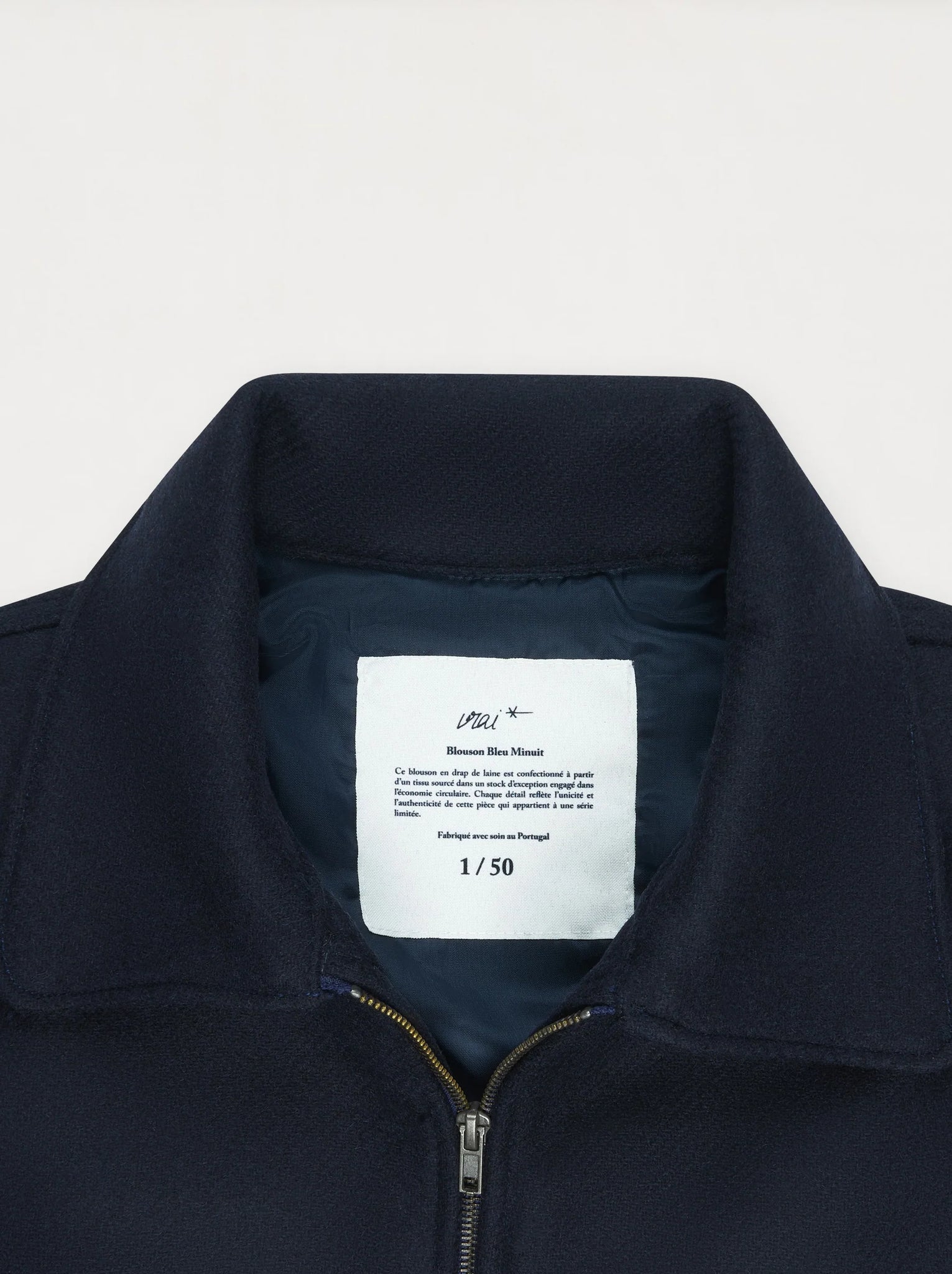 Sculpture Blouson — MIDNIGHT BLUE