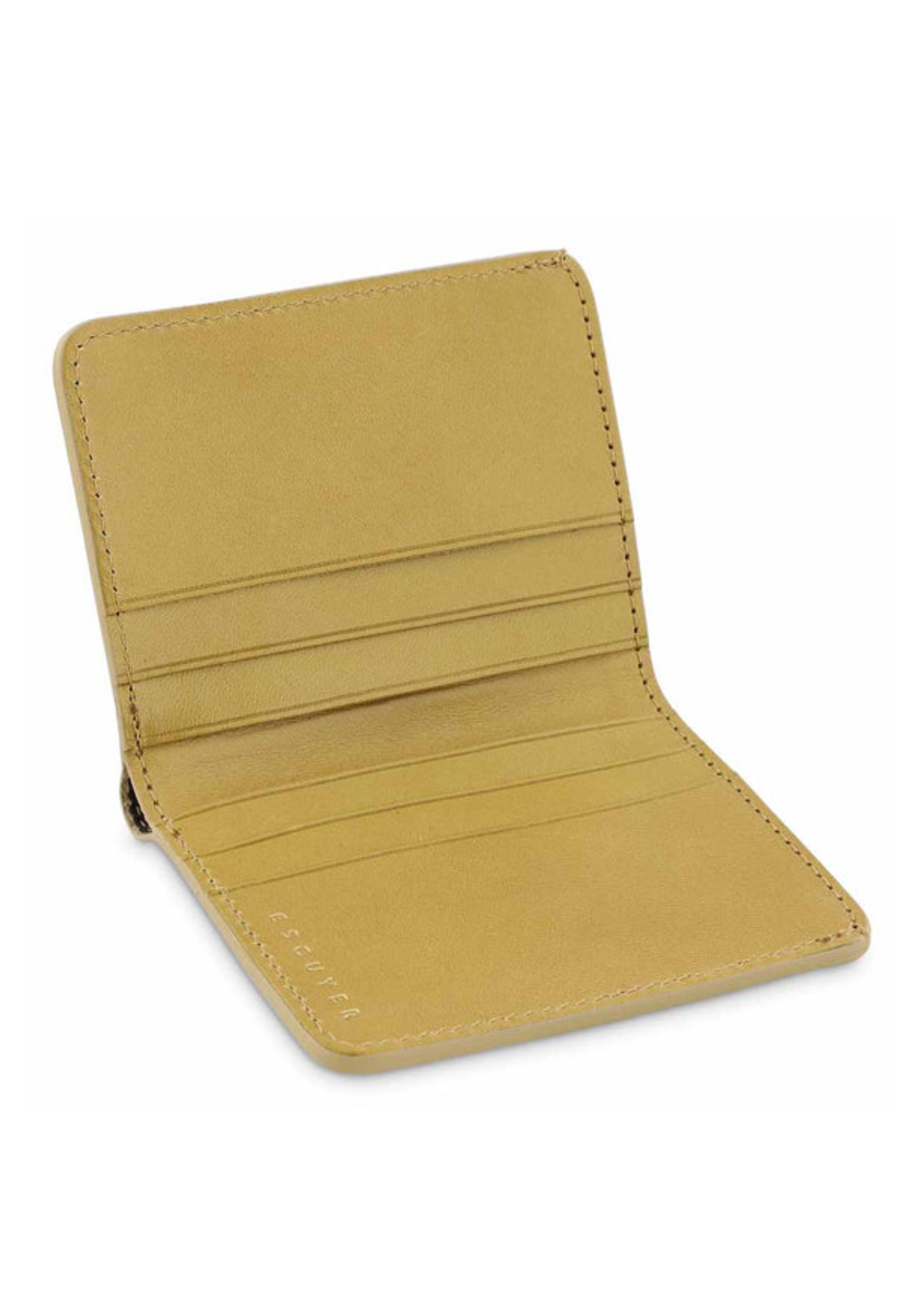 Slim Leather Wallet — DESERT