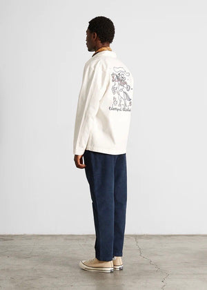 Embroidery Jacket — WHITE
