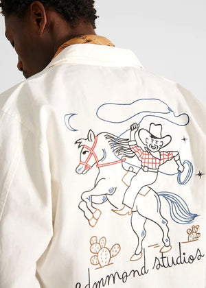 Embroidery Jacket — WHITE