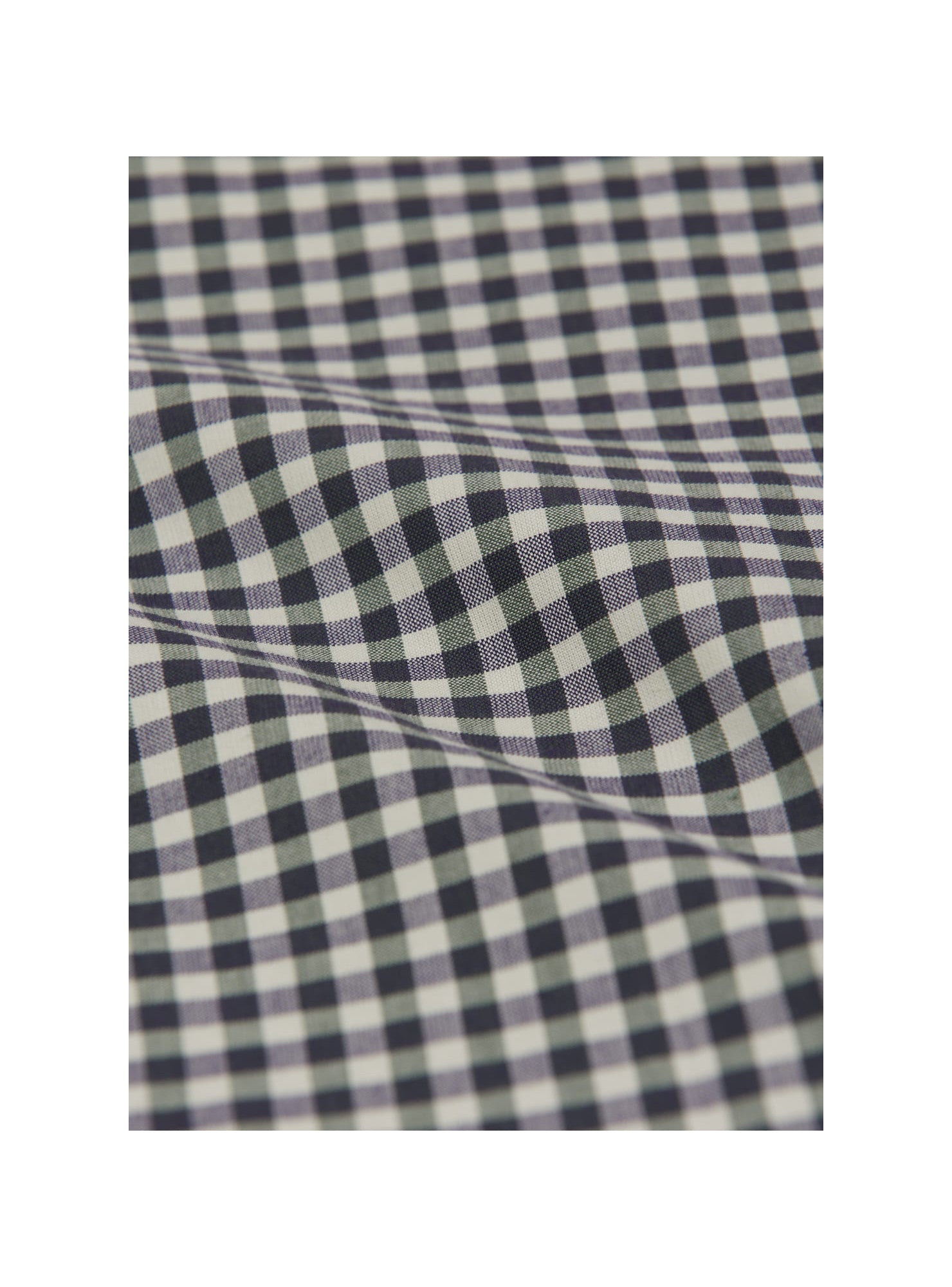 Gaetan Gingham Shirt GOTS  — GREEN