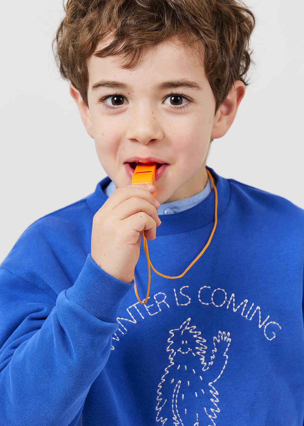 Greg Grizzly Sweatshirt Bio  — COBALT
