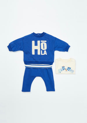 Fabricio Hola Baby Sweatshirt — COBALT