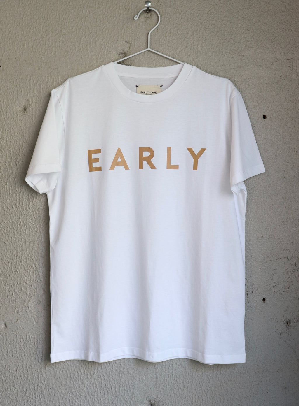 EARLY Logo Men Tee — CARAMEL/WHITE