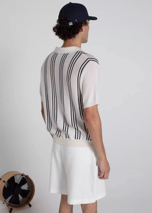Manilo Stripes Sweater - WHITE