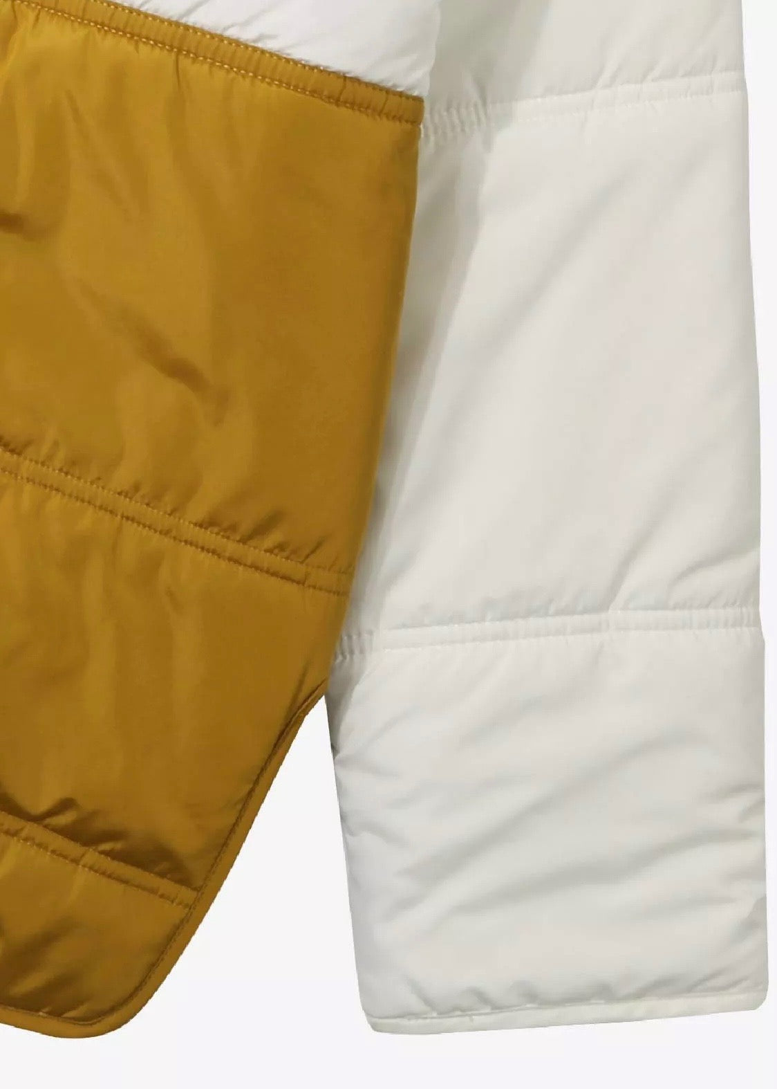 Milio Tricolor Padded Jacket — WHITE / GOLD / ORANGE