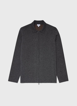 Double Face Jacket - Charcoal