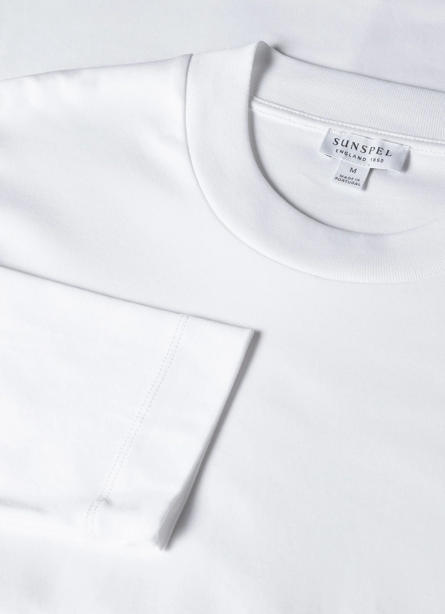 SUNSPEL Long Sleeve Heavyweight T-shirt - WHITE