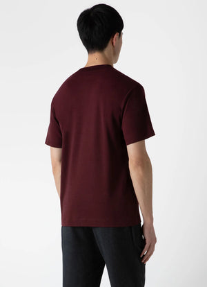 Relaxed Fit Heavyweight T Shirt - Maroon