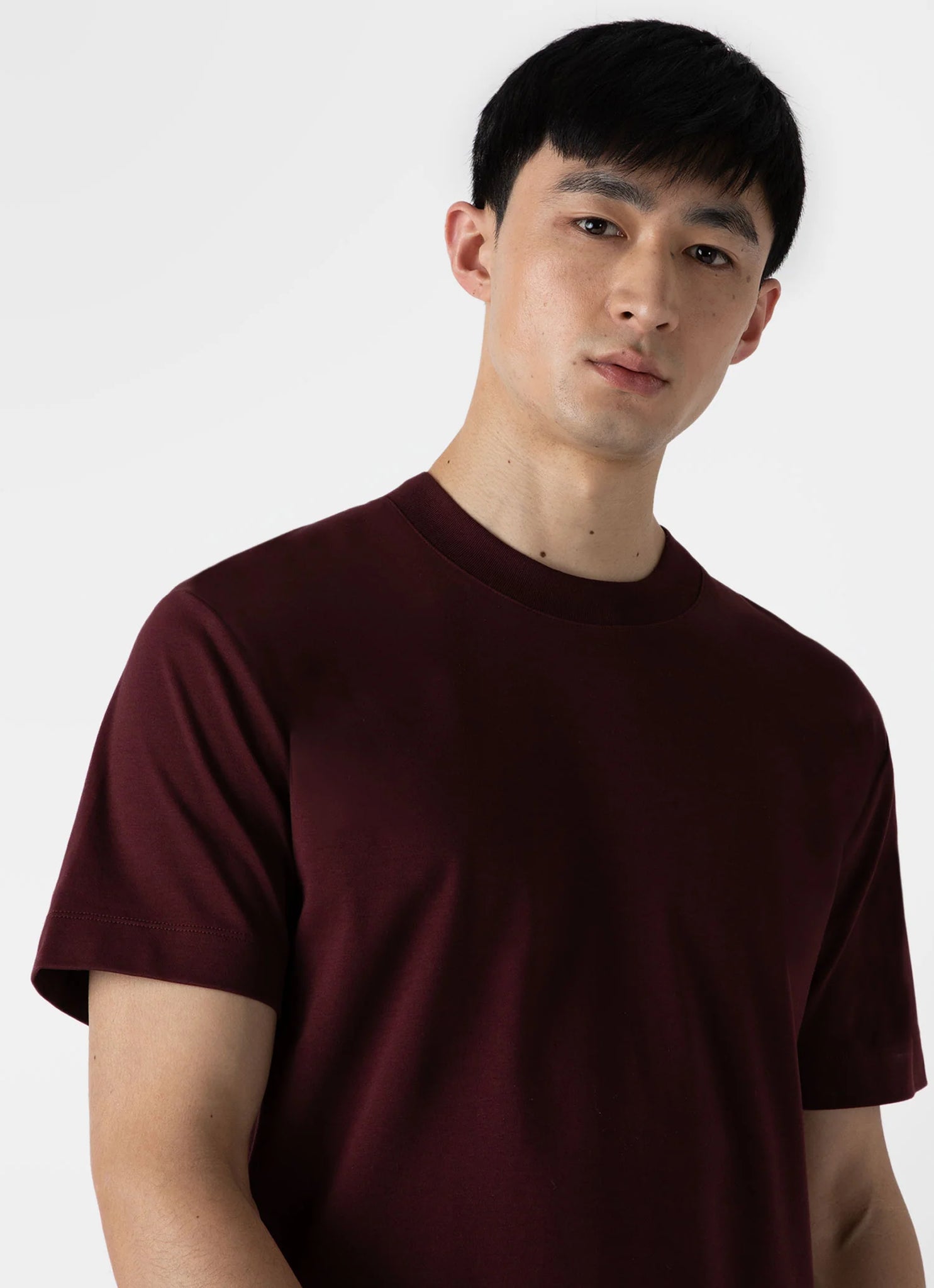 Relaxed Fit Heavyweight T Shirt - Maroon