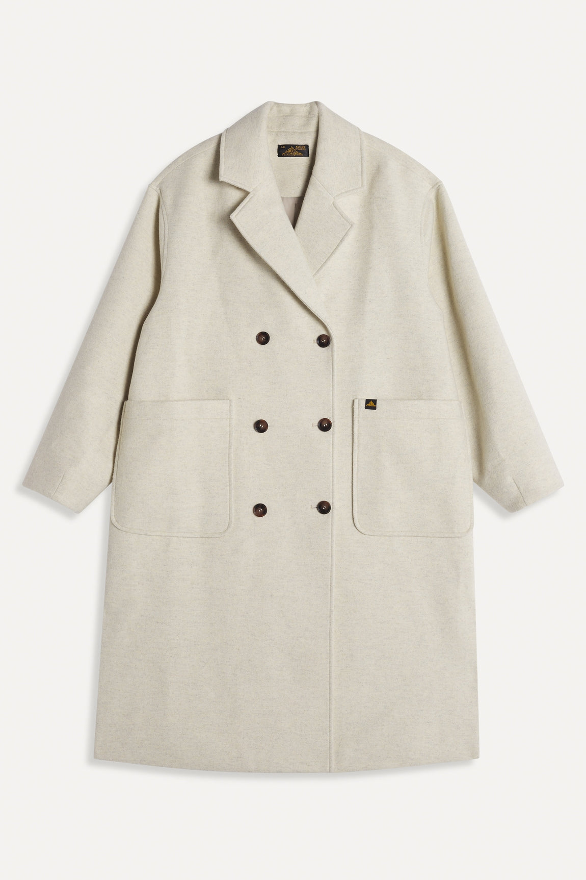 Marcie Tailored Coat — OFF WHITE / CAMEL