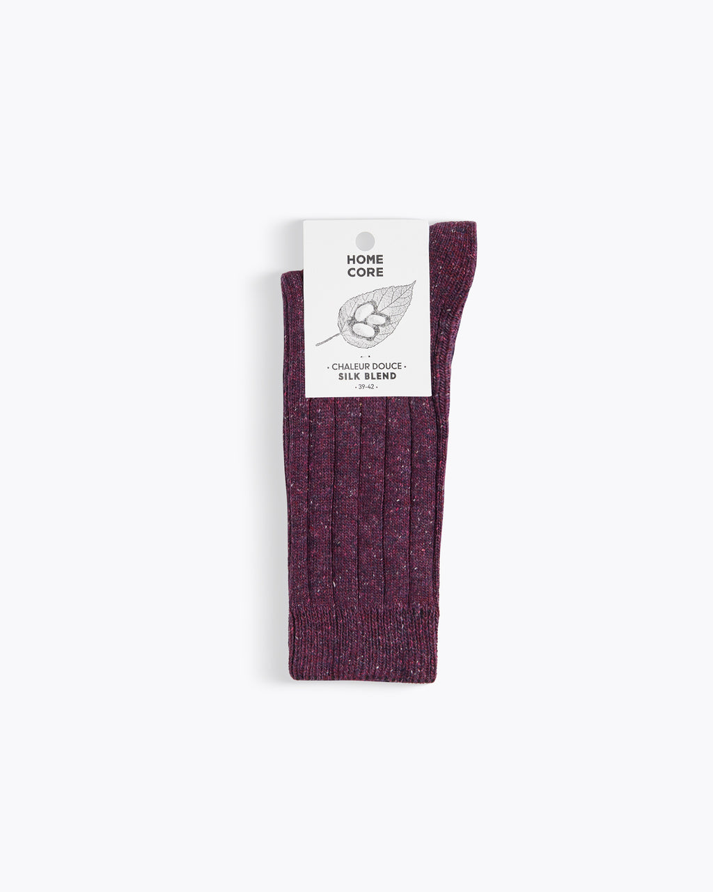 Wool Silk Socks — PURPLE MULTI