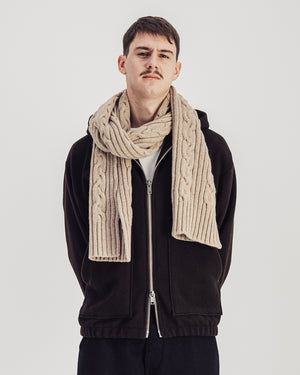 Cables Scarf — STONE MEL