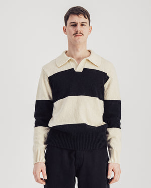 Checkmate Jumper  — OFF-WHITE / BLACK