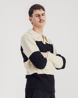 Checkmate Jumper  — OFF-WHITE / BLACK