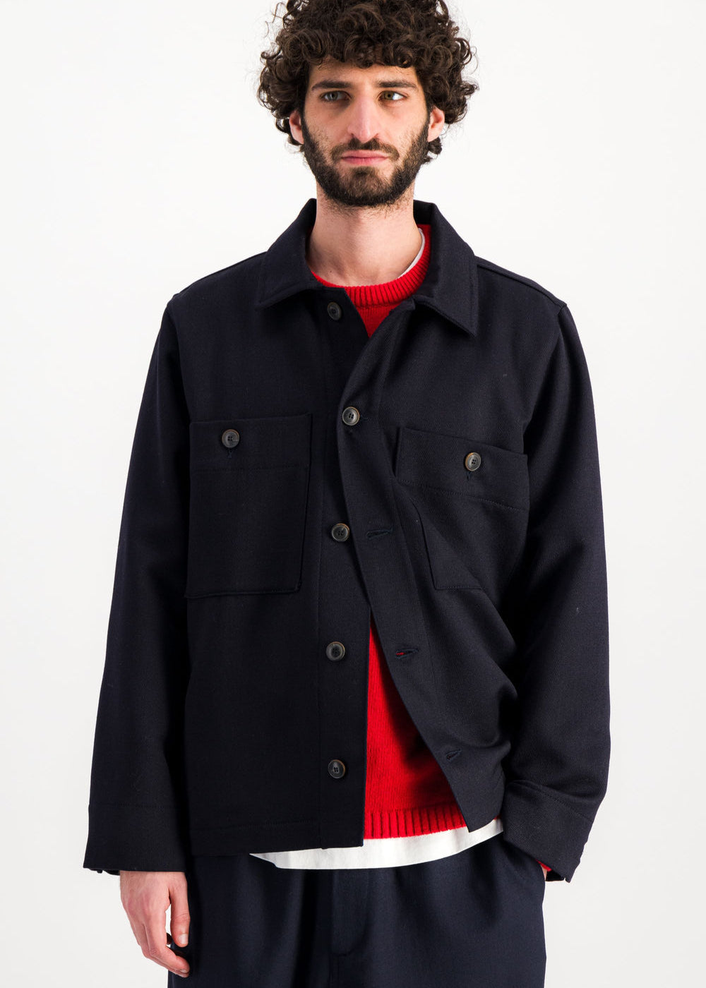 Cargo Wool Overshirt