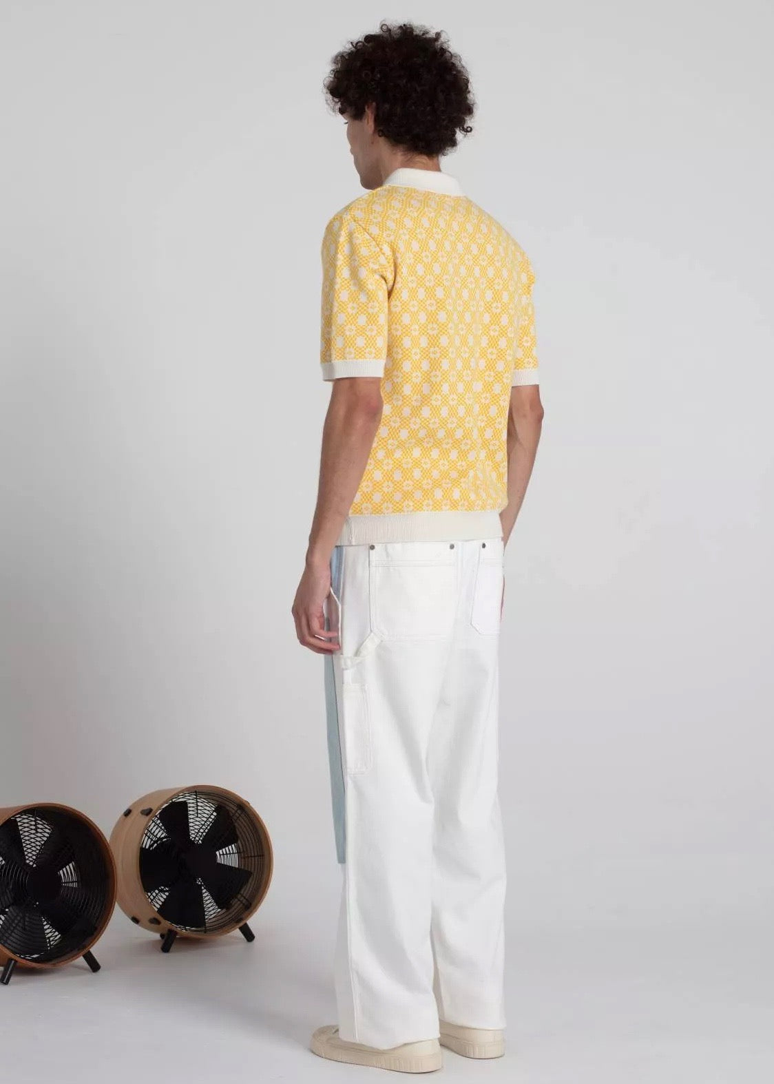 Pino Denim Pants — WHITE / BLUE