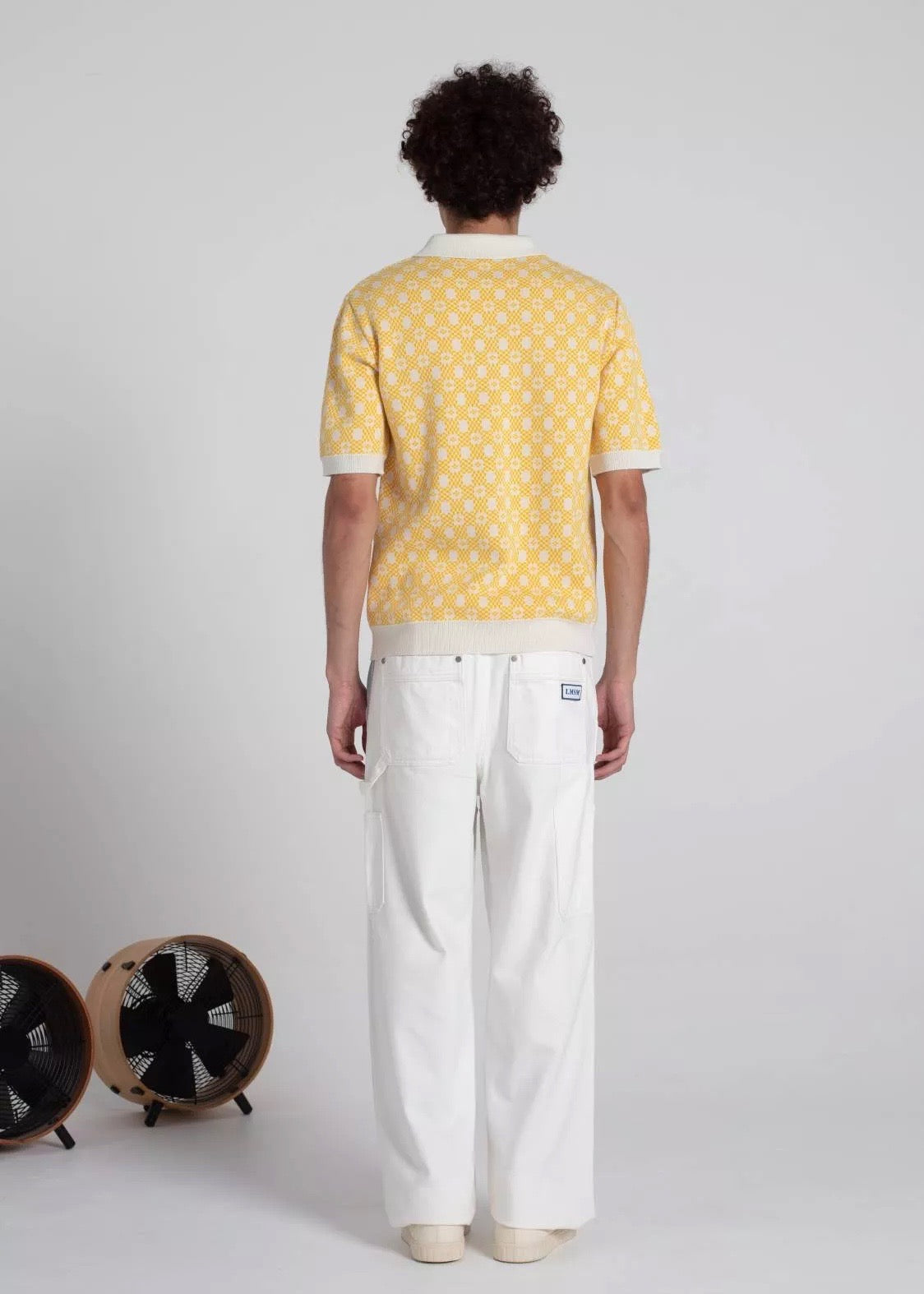 Pino Denim Pants — WHITE / BLUE