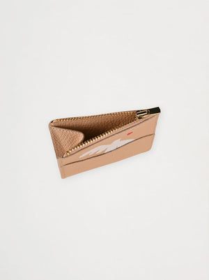 Leather Card Holder — BLANC DE LIN