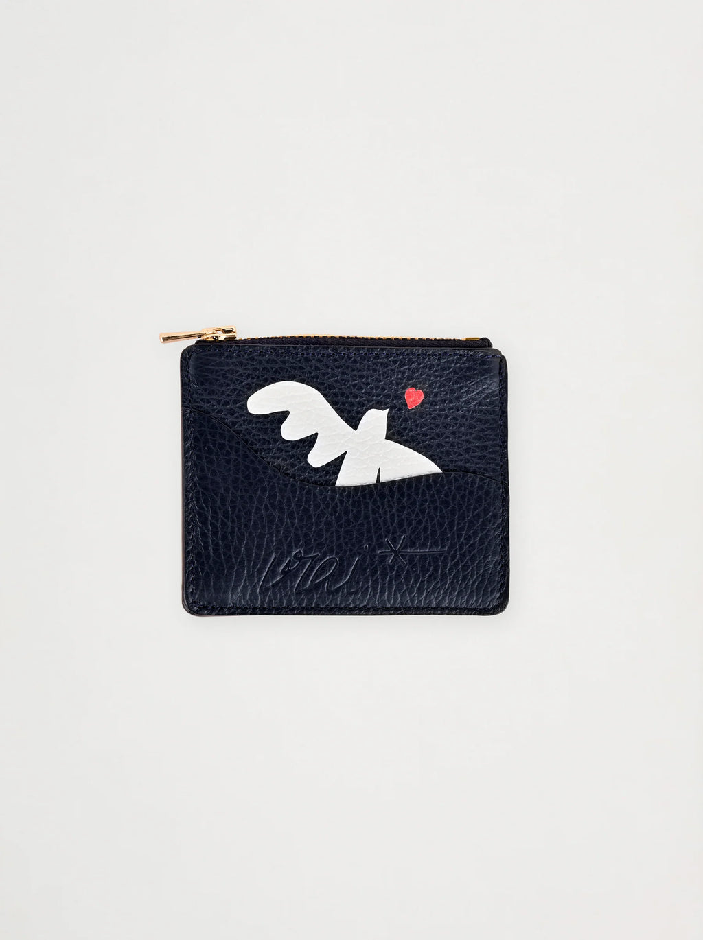 Leather Card Holder — MIDNIGHT BLUE