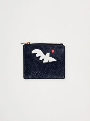 Leather Card Holder — MIDNIGHT BLUE