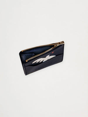 Leather Card Holder — MIDNIGHT BLUE