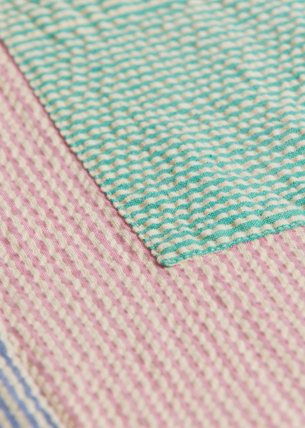 Fiselini Mini Striped Dress — BLEU / ROSE / VERT