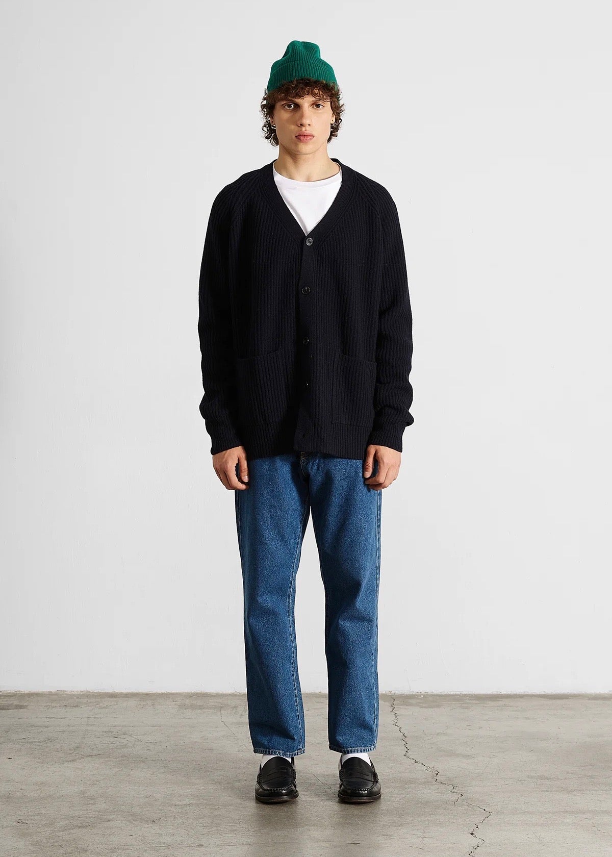 Upper Cardigan — NAVY