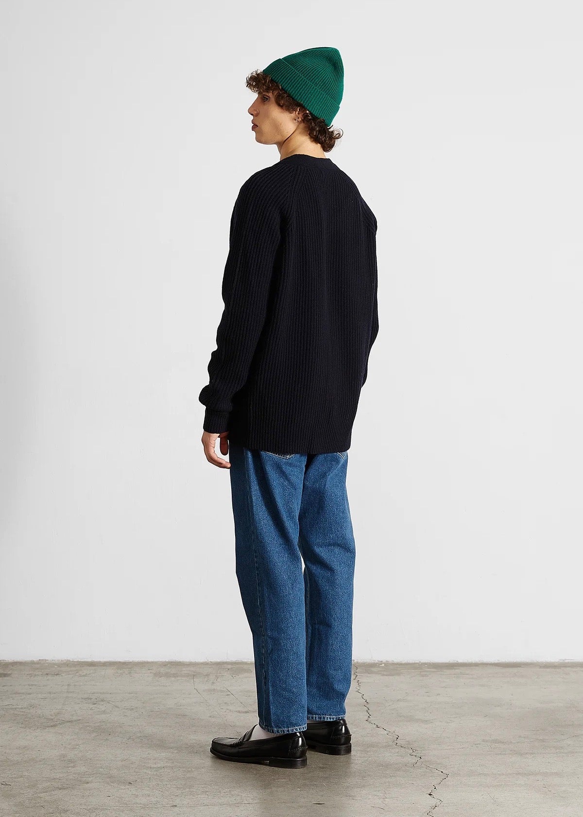 Upper Cardigan — NAVY